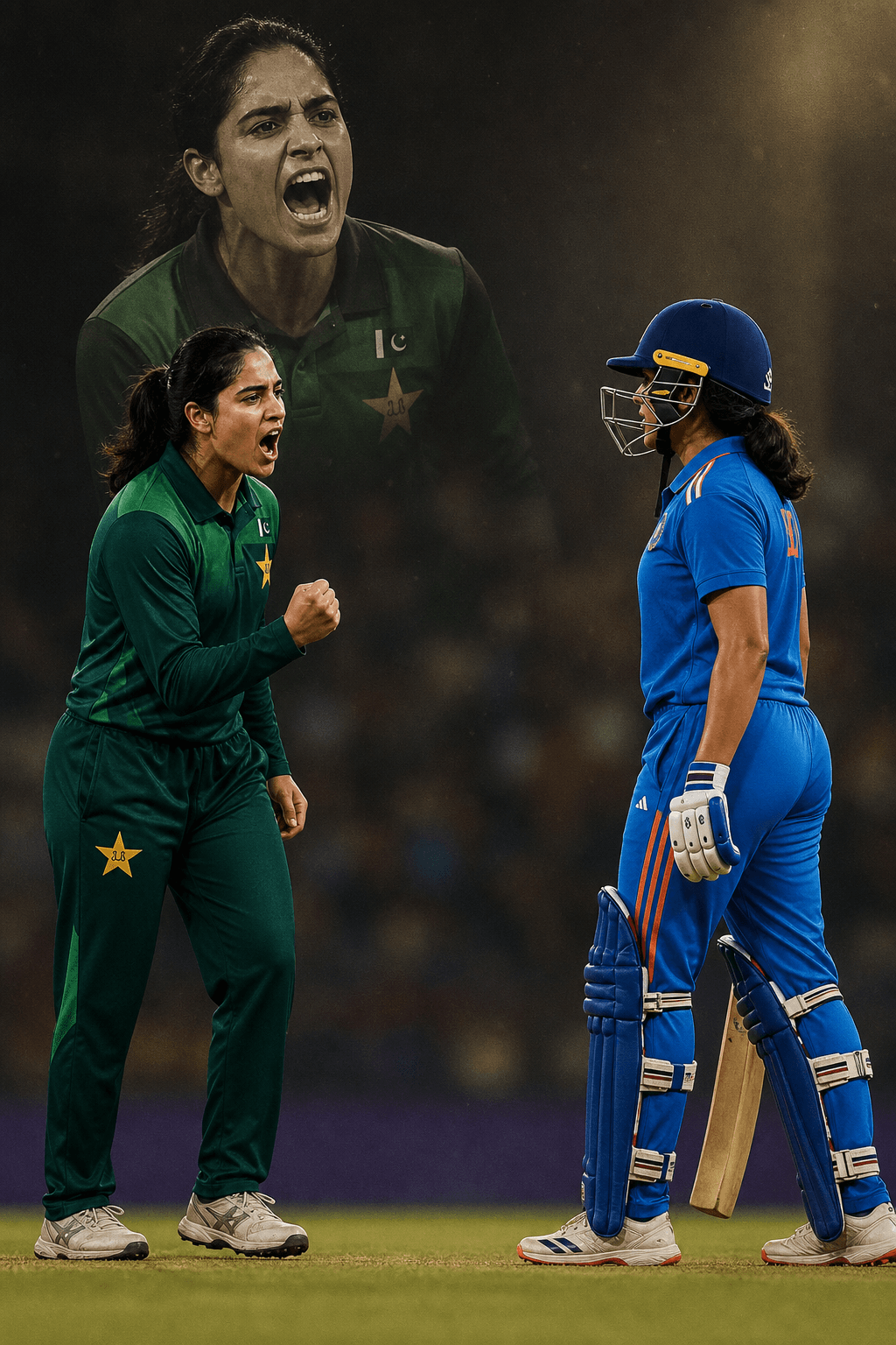 Pakistan captain Fatima Sana's FIERY send-off to Shafali Verma goes viral after Pakistan were bowled out for just 55