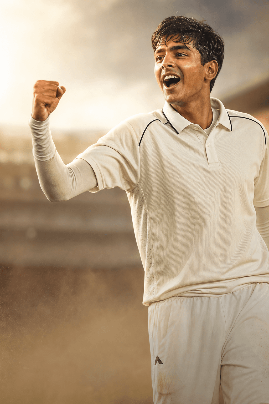 Saransh Jain's Maiden Test Wicket