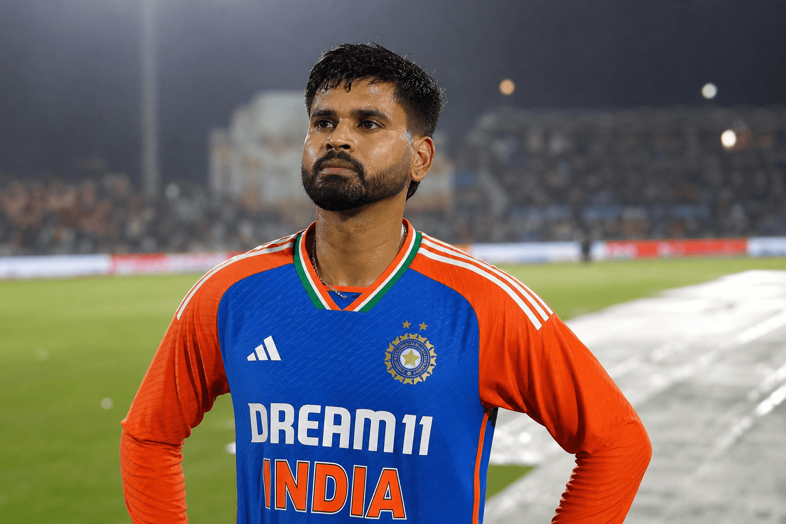 Shreyas Iyer points to dew after West Indies beat India