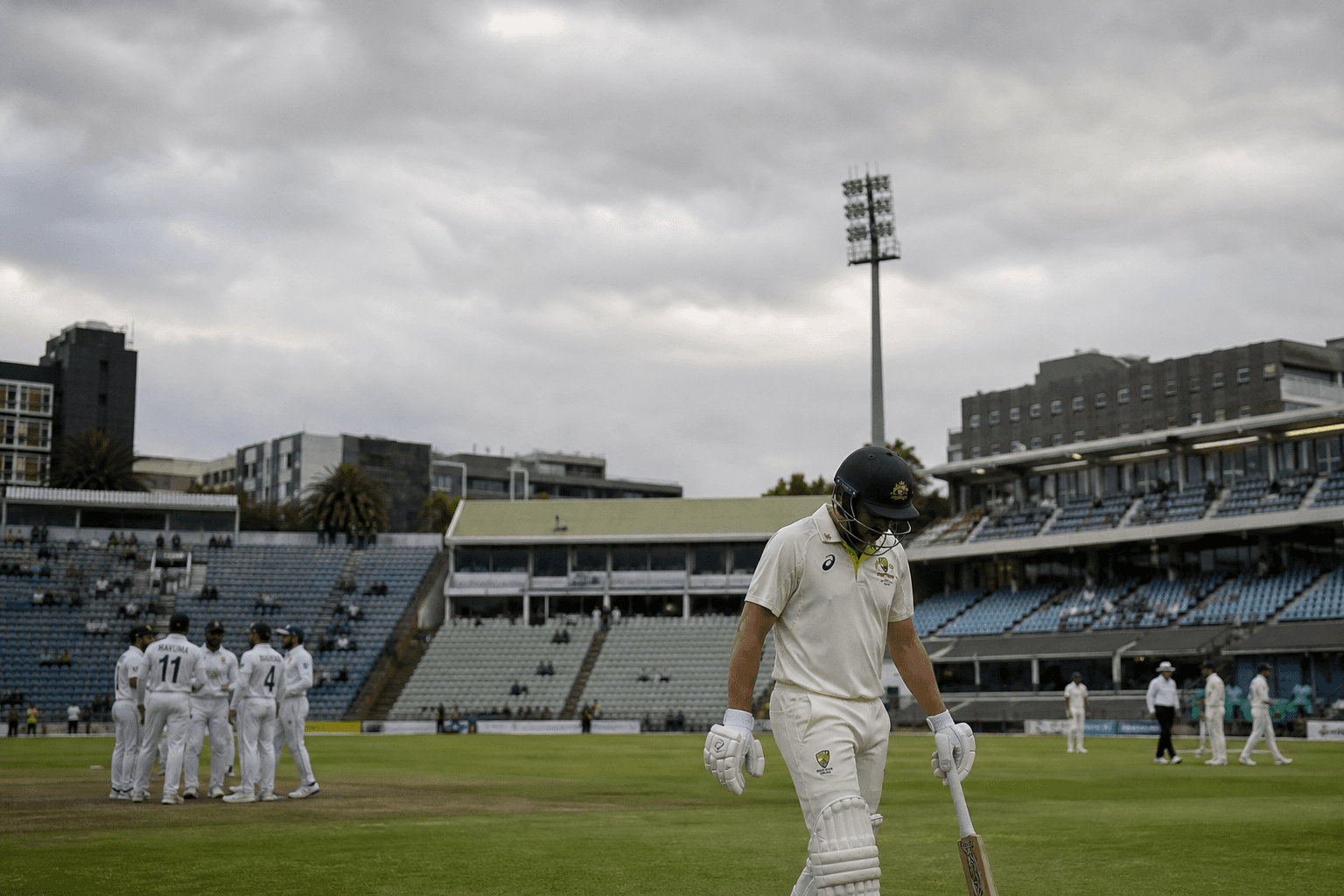 Bad light curtails subdued opening day of Durban Test