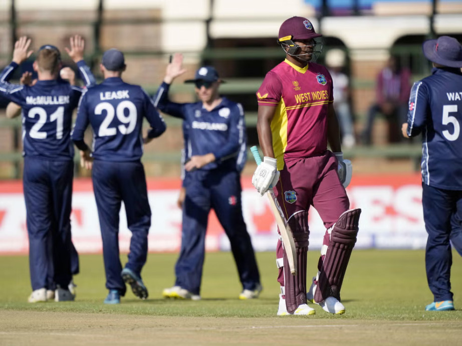 West Indies to miss World Cup for first time as Scotland claim historic win