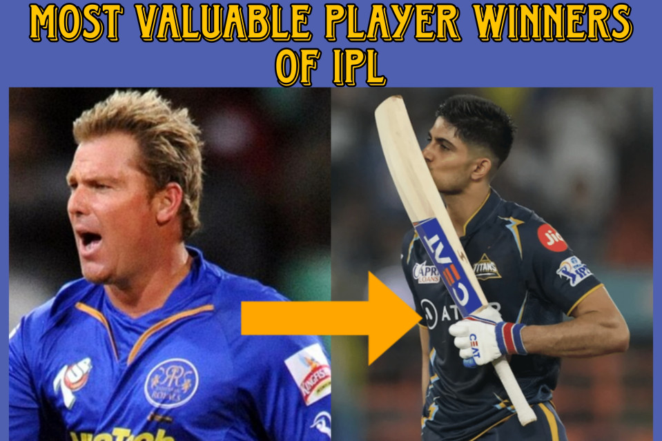 Every "Most Valuable Player of the Season" Winners of IPL, from 2008 to 2023