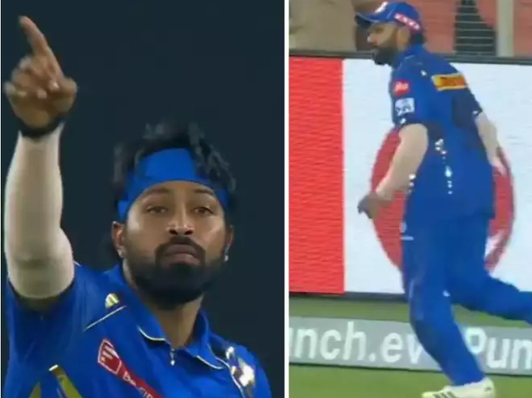 Hardik Pandya's 'Nag' act as soon as he became captain, rushed to Rohit Sharma, ran a lot on the boundary