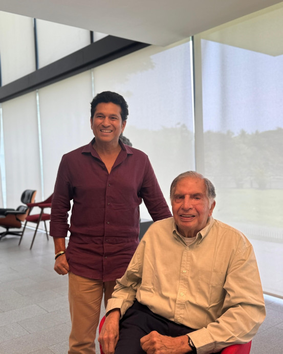 Former India legend Sachin Tendulkar opens up on his conversation with Ratan Tata