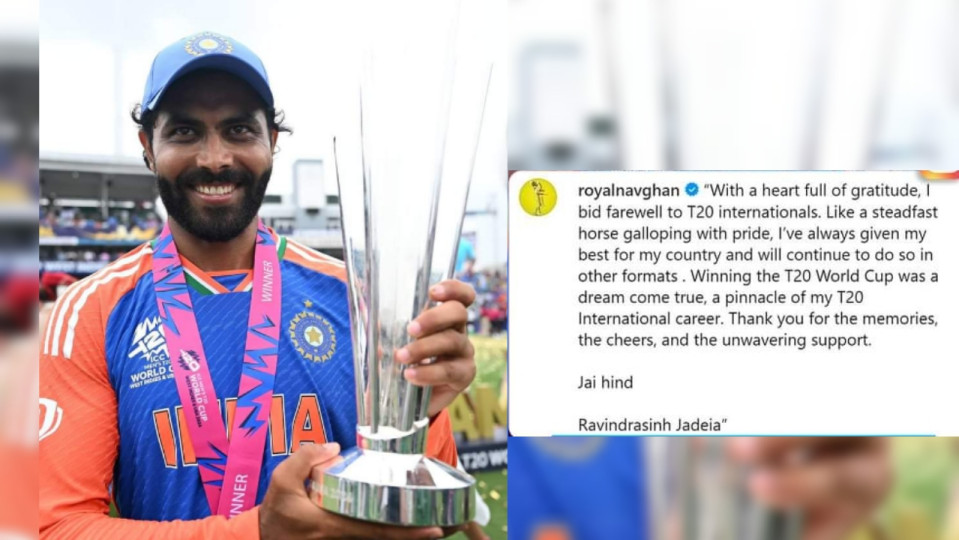 Indian All-Rounder Ravindra Jadeja bid Farewell to International T20 Cricket