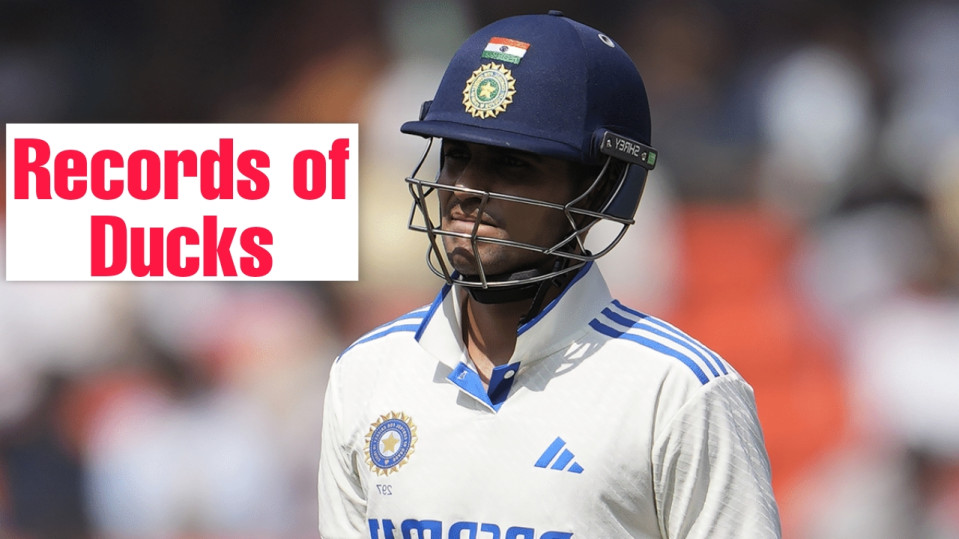 An Unwanted Records for Shubman Gill as He Out on Duck in the 1st Test Match against Bangladesh