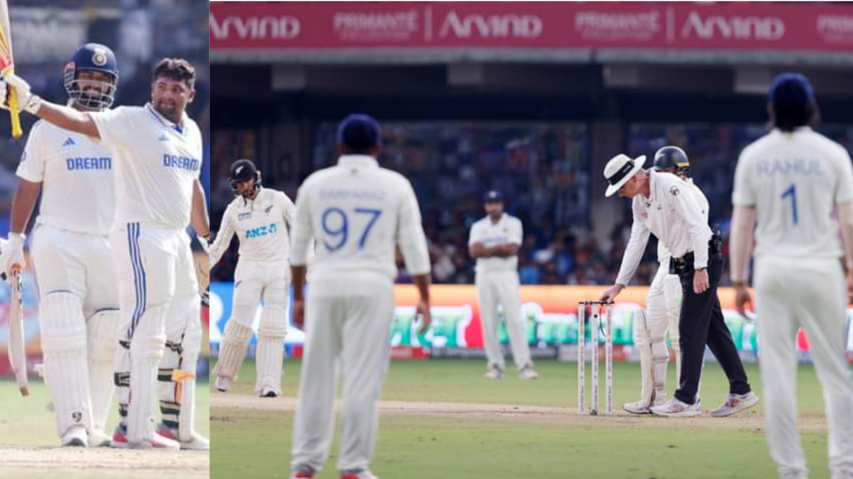 India vs New Zealand 1st Test Day 4 Review: India Set a Target of 107 runs for New Zealand
