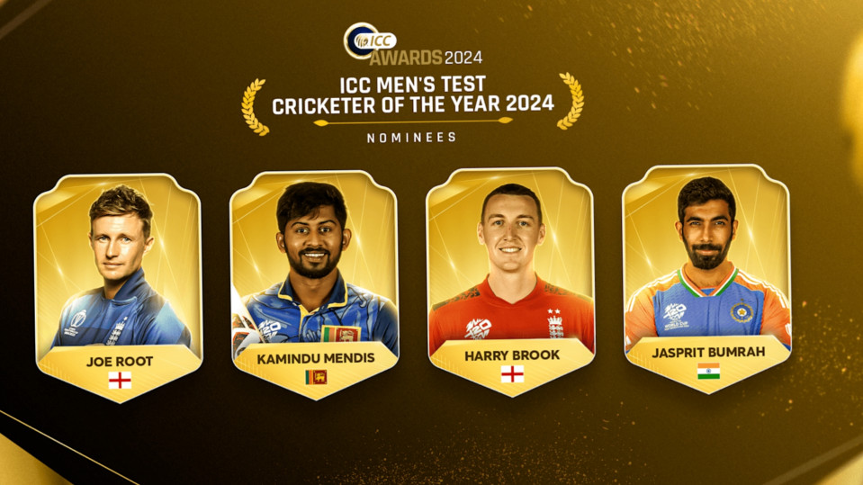Nominees for ICC Men&rsquo;s Test Cricketer of the Year 2024