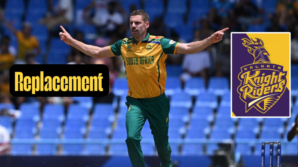 Five Bowlers Who Can Replace Injured Anrich Nortje in KKR Squads for IPL 2025