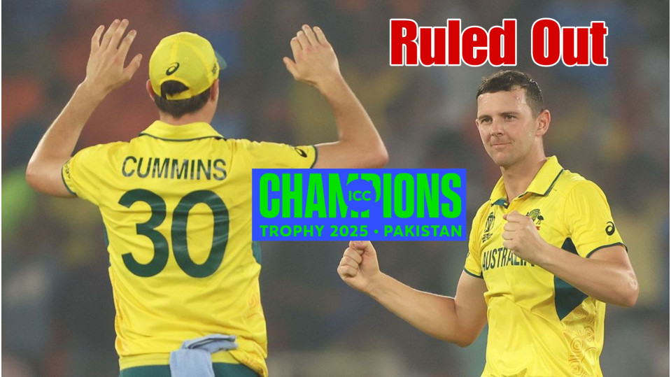 More Blow for Australia as Captain Cummins and Hazlewood Ruled out from Champions Trophy 2025