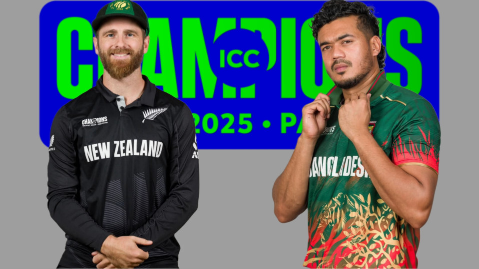ICC Champions Trophy 2025: Bangladesh VS New Zealand Match Preview
