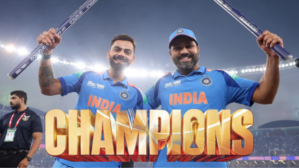 India Beat New Zealand by 4 Wickets in the Final of the Champions Trophy 2025