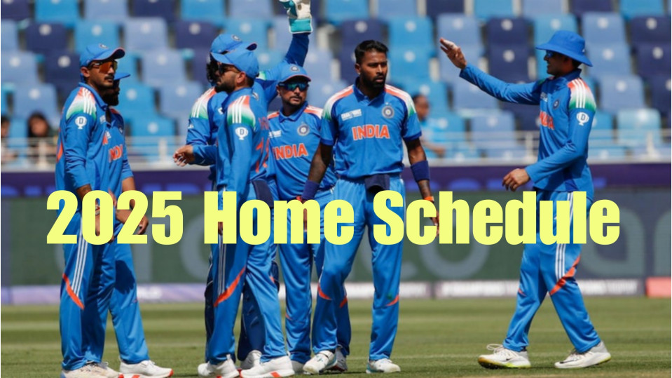 BCCI Announces Team India&rsquo;s Home Schedule for 2025