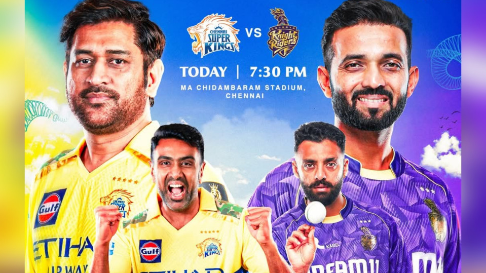 TATA IPL 2O25: Chennai Super Kings vs Kolkata Knight Riders Match Preview