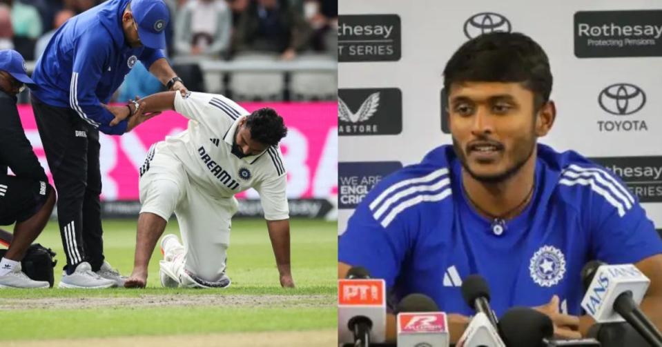 ENG vs IND 2025: Sai Sudarshan offers update on Rishabh Pant&#39;s injury