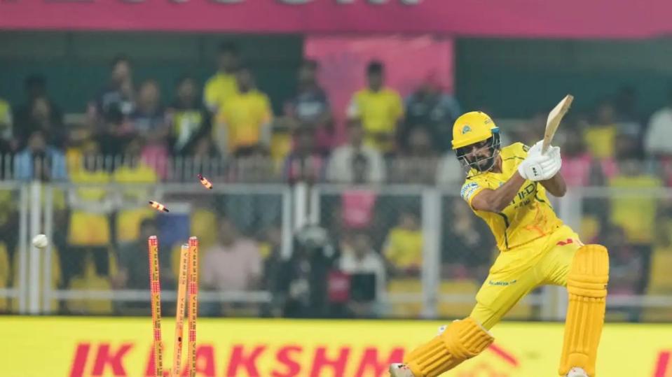 First Time Since 2008 RR Took All 10 CSK Wickets In IPL