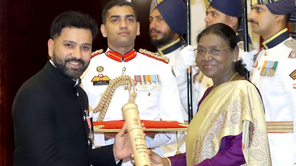 Rohit Sharma joins a legendary list after winning the Padma Shri award