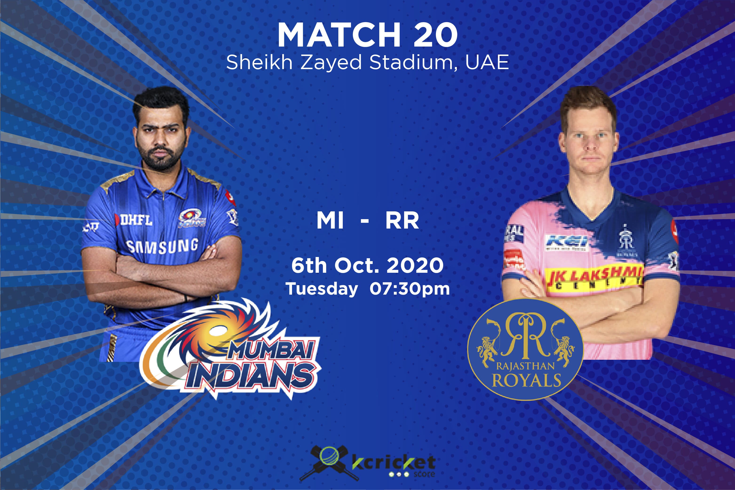 IPL 2020: MI vs RR Fantasy XI, Playing XI, Pitch and Weather Report