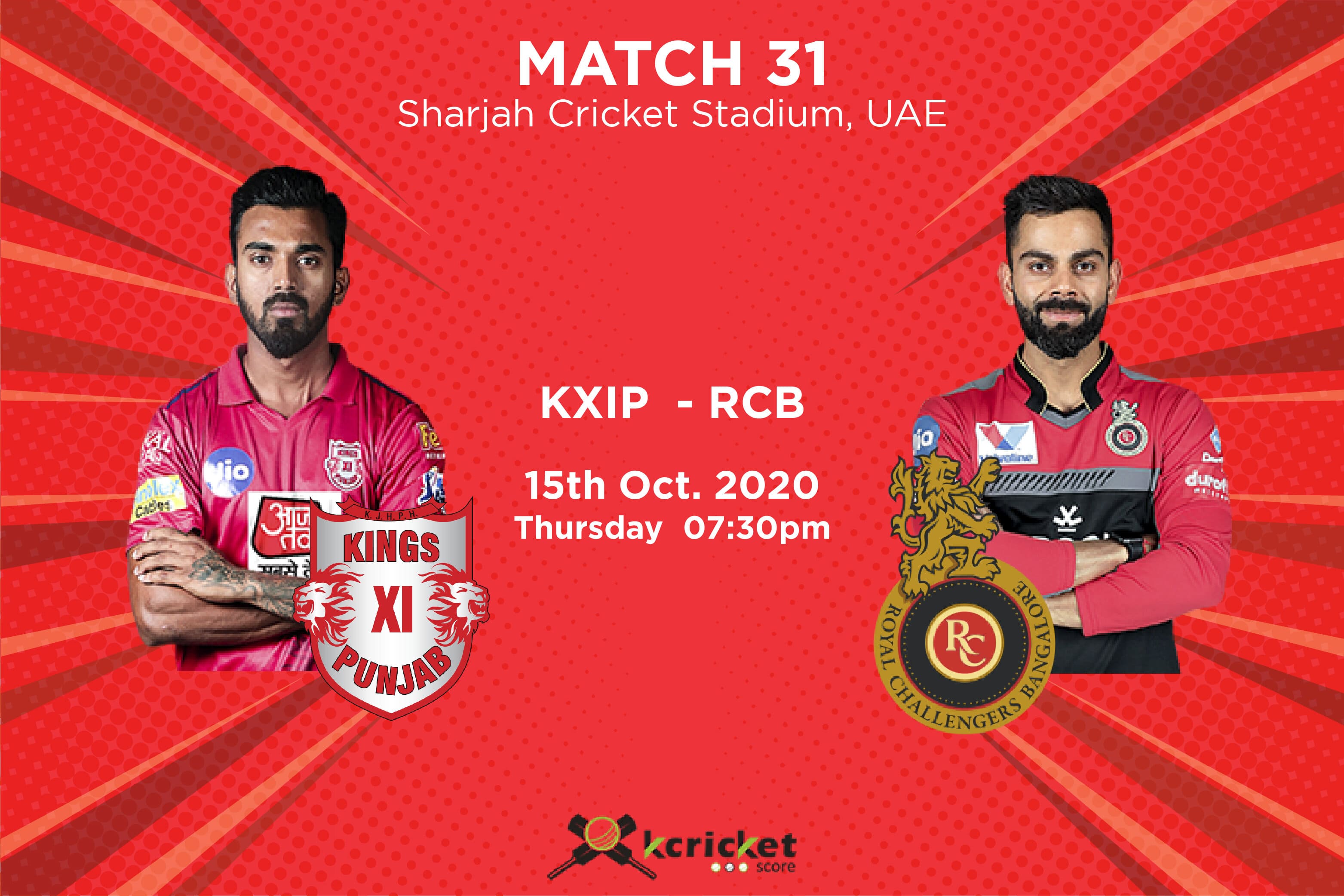IPL 2020: RCB vs KXIP, Predicted Playing XI, Head to Head, Match Prediction