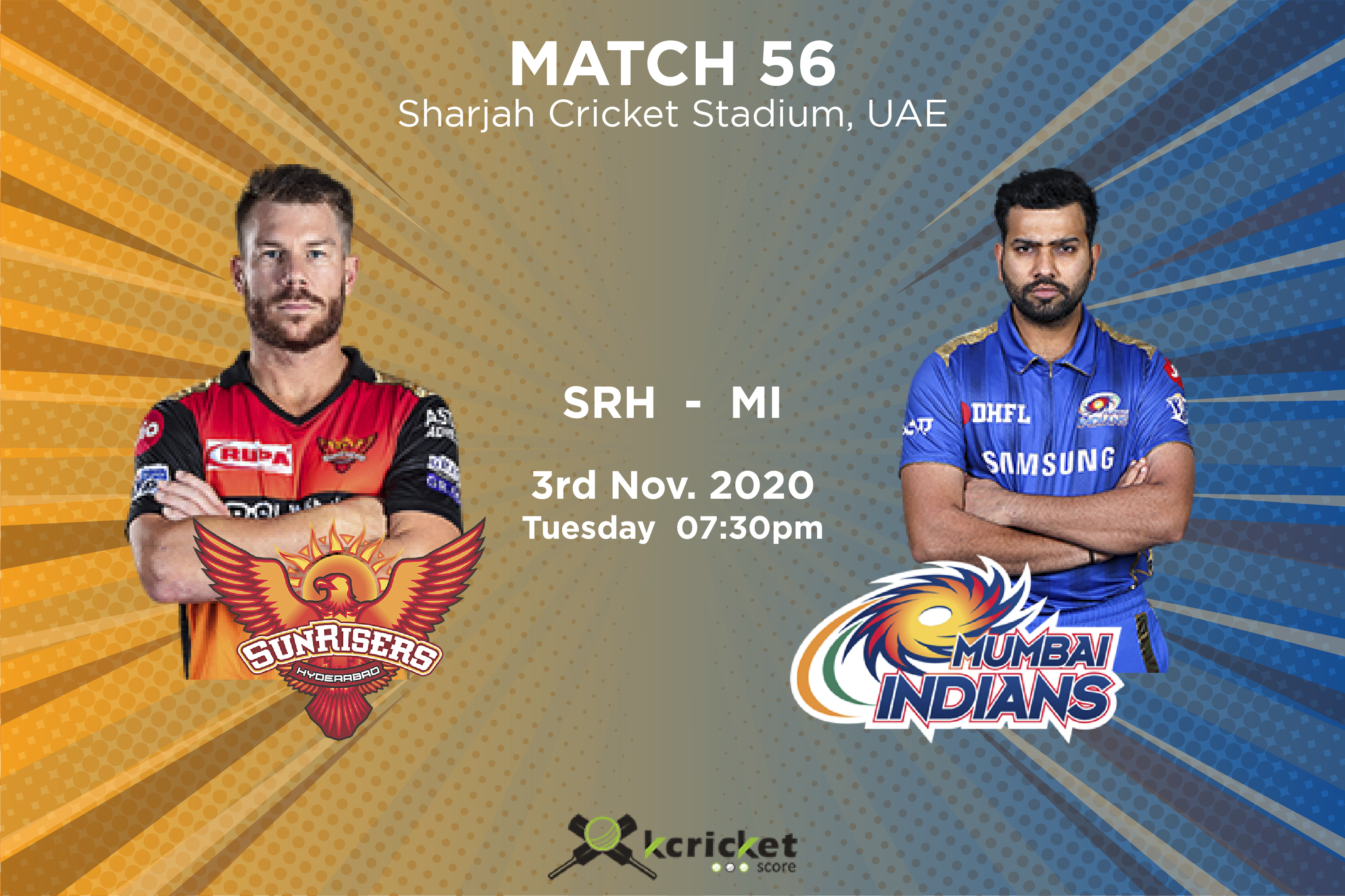 IPL 2020 Match 56: SRH vs MI, Predicted Playing XI, Head to Head, Pitch Report