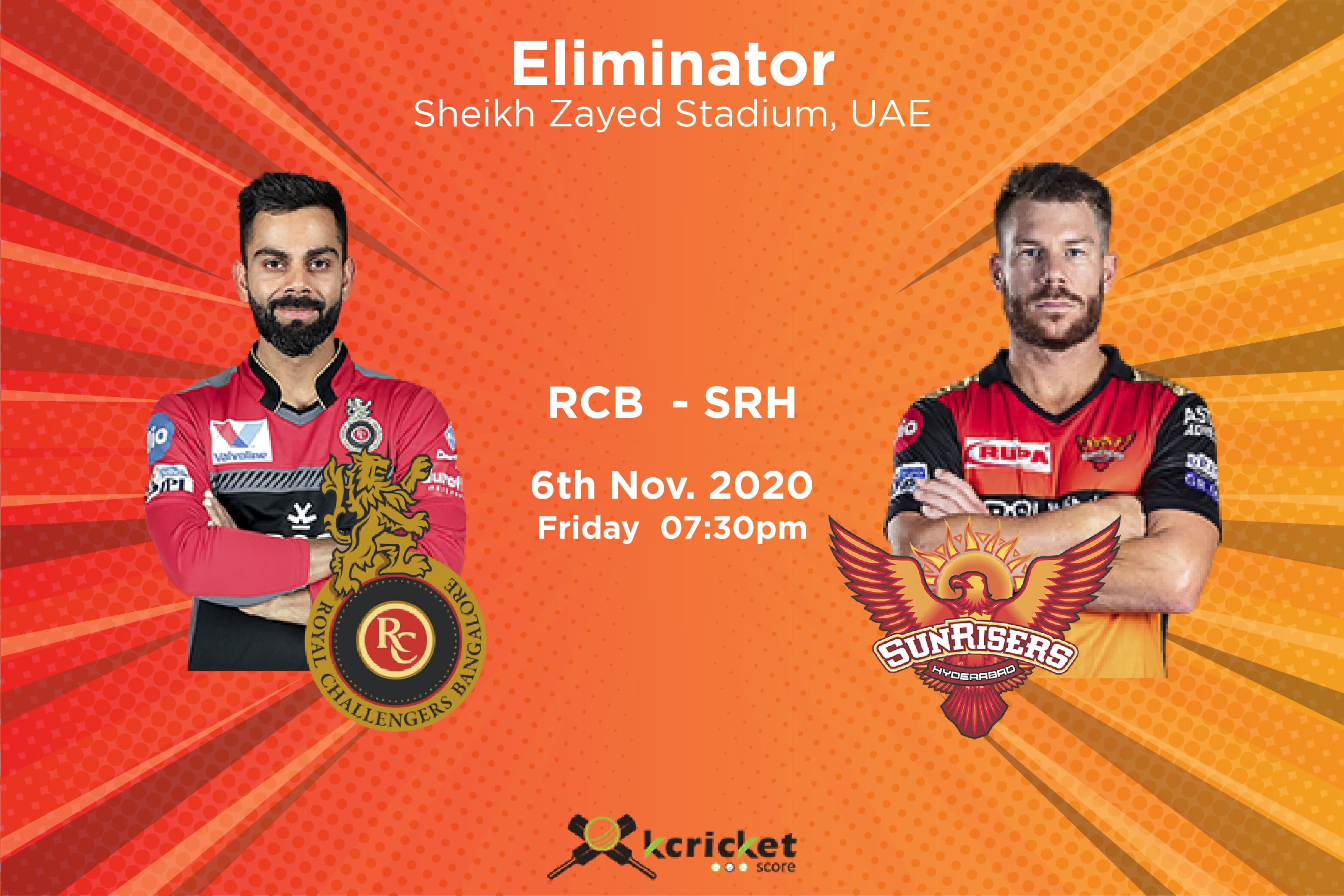 IPL 2020 Eliminator: SRH vs RCB, Head to Head, Pitch and Weather Report 