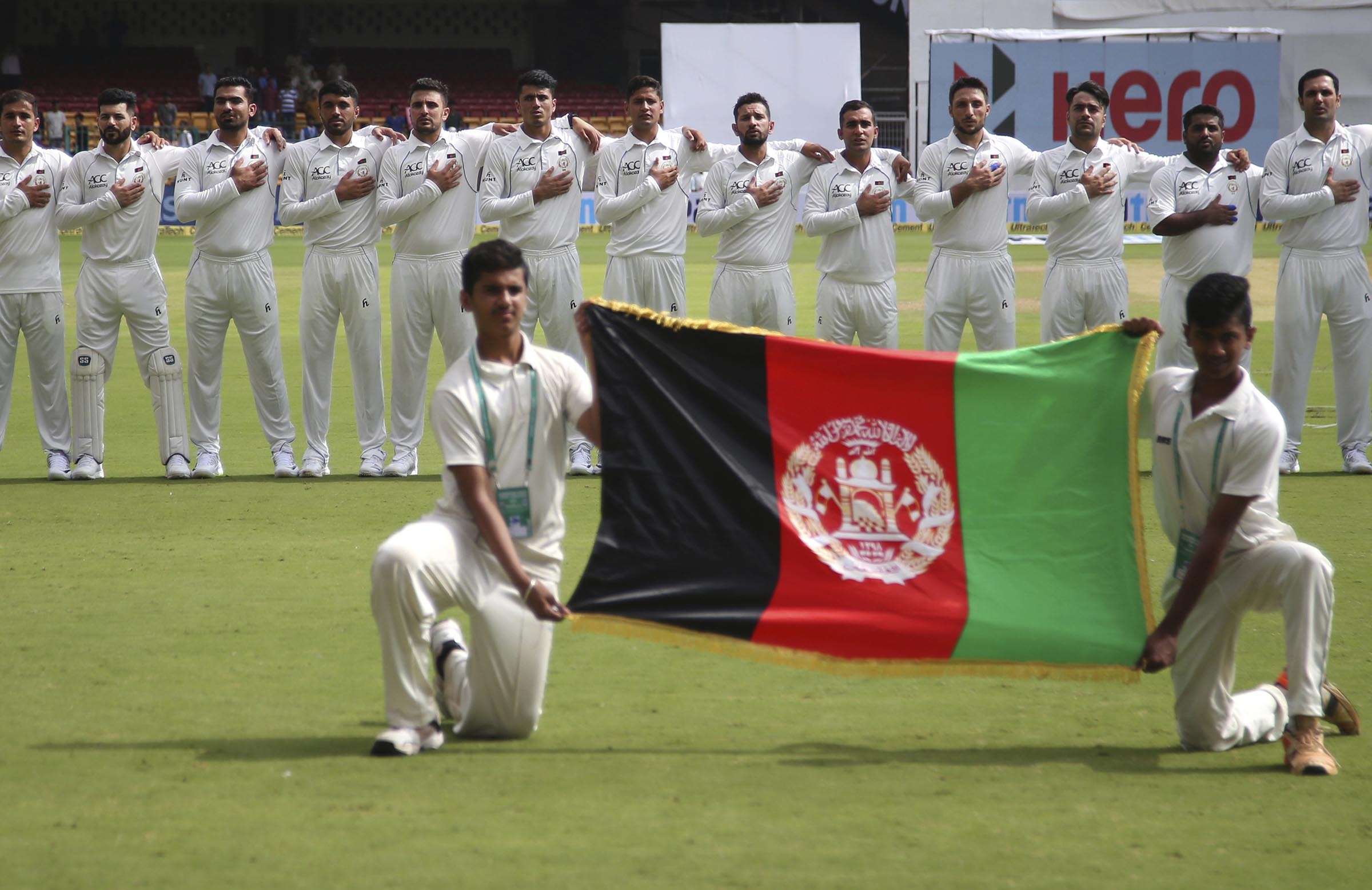 Afghans in command against Ireland