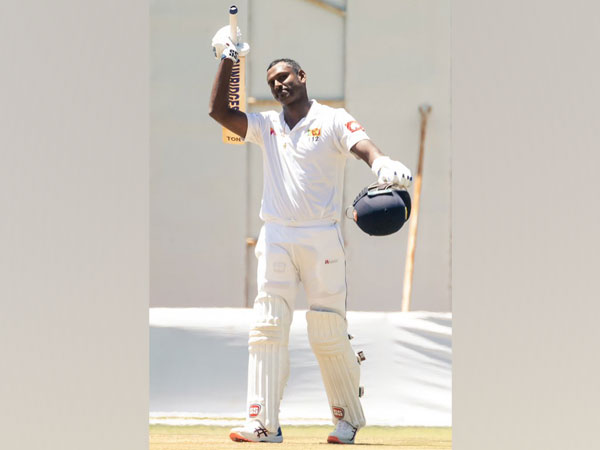 Angelo Mathews registers his first double ton in Test cricket