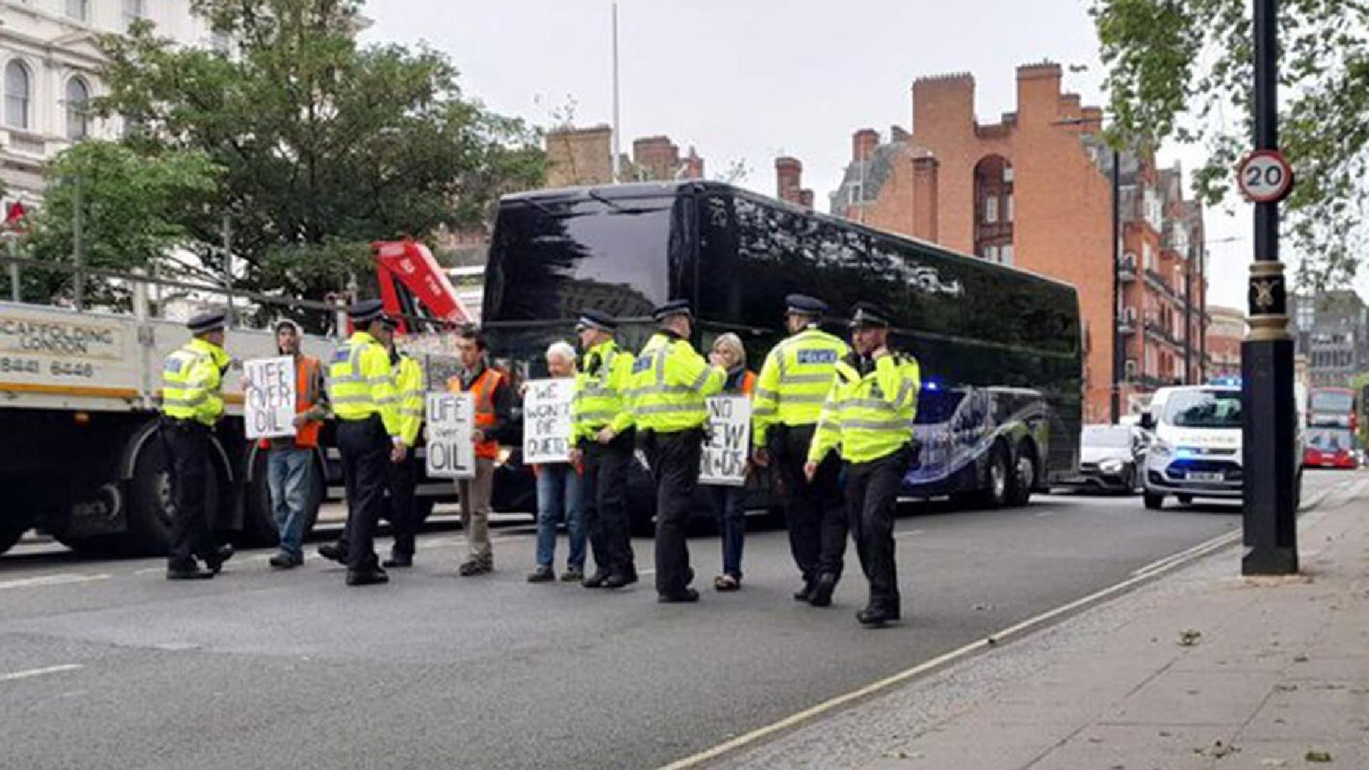 England team bus delayed after Just Stop Oil protests