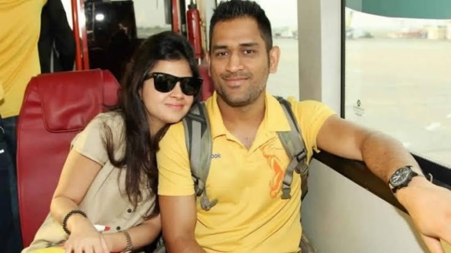 Former India captain Mahendra Singh Dhoni and wife Sakshi celebrate 12 years of togetherness