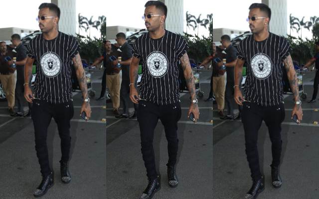 Hardik Pandya spotted with ridiculously expensive watch and sneakers at Mumbai airport