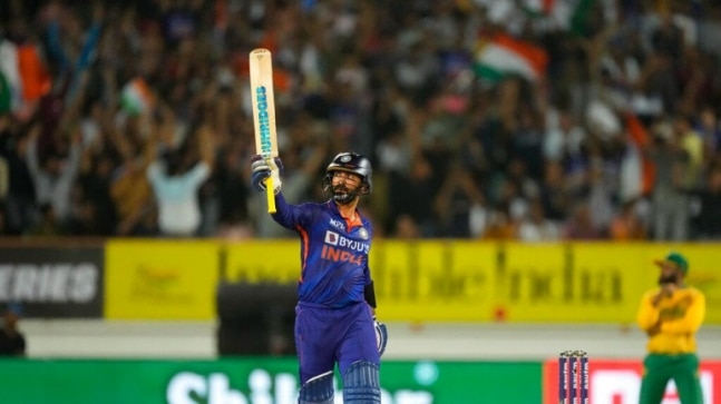 India vs South Africa: Dinesh Karthik breaks MS Dhoni's record after scoring maiden T20I fifty in Rajkot blitz