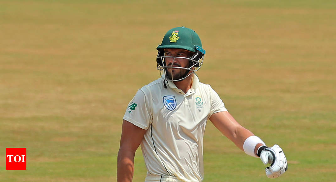 India vs South Africa: 'Frustrated' Aiden Markram punches object, ruled out of third Test - Times of India