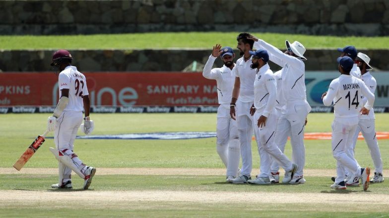 India vs West Indies Live Cricket Score 1st Test 2019 Match: Get Latest Scorecard and Ball-By-Ball Commentary Details for Day 3 of IND vs WI Opening Test | LatestLY