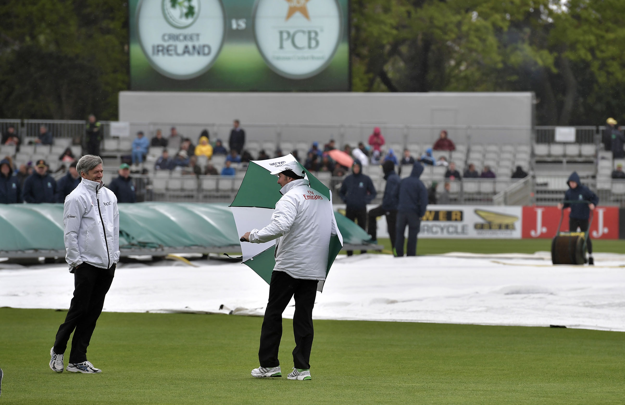 Irish hopes intact as rain derails Test debut
