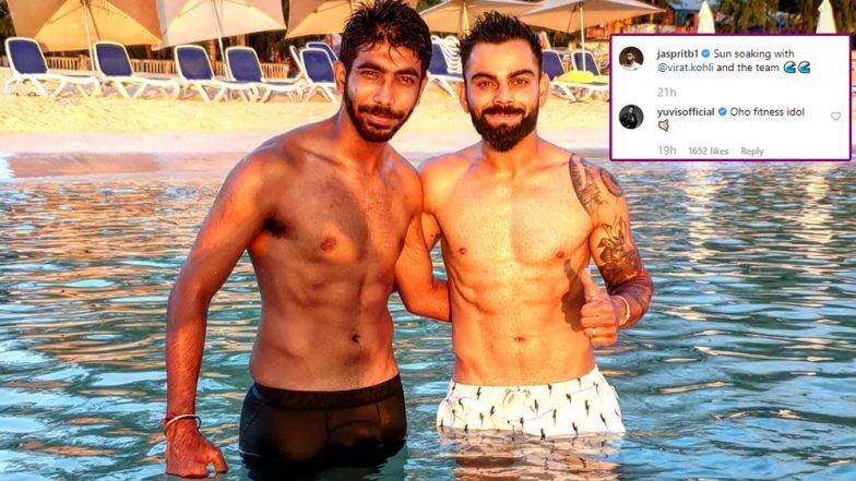 Jasprit Bumrah and Virat Kohli Flaunt Six-Pack Abs on Instagram, Yuvraj Singh Makes a Cheeky Comment (View Pics) | LatestLY