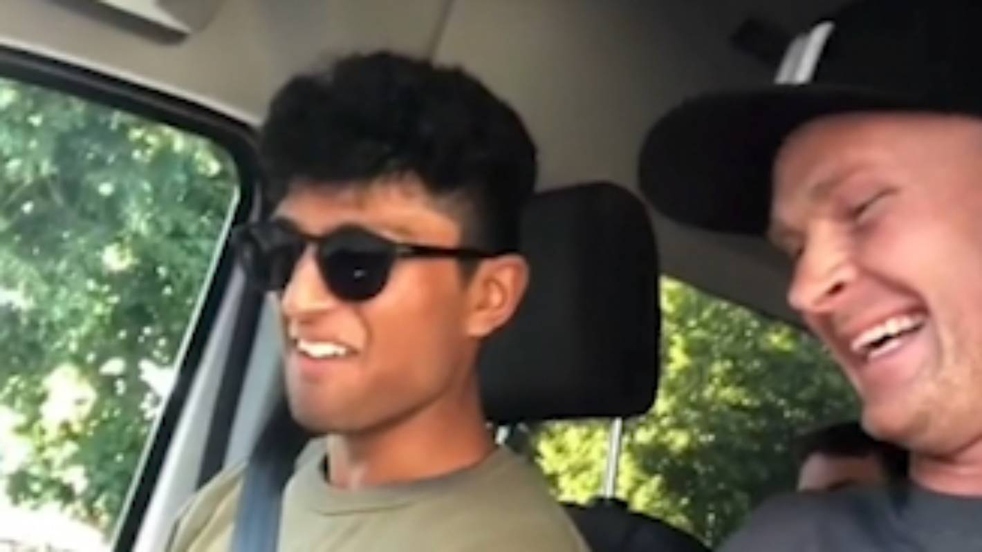 Jimmy Neesham turns driving instructor for teammate Rachin Ravindra