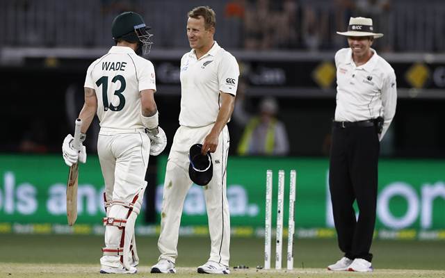 'Keep coming, big boy': Matthew Wade sledges Neil Wagner after enduring his bouncers in the Perth Test - CricTracker