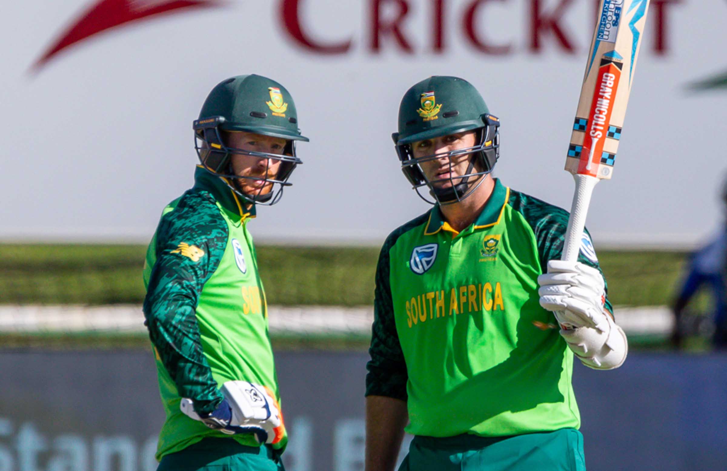 Klaas above: Aussies swept 3-0 by South Africa