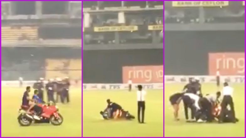 Kusal Mendis' Bike Slips While Celebrating Sri Lanka's ODI Series Win Over Bangladesh, Watch Viral Video | LatestLY