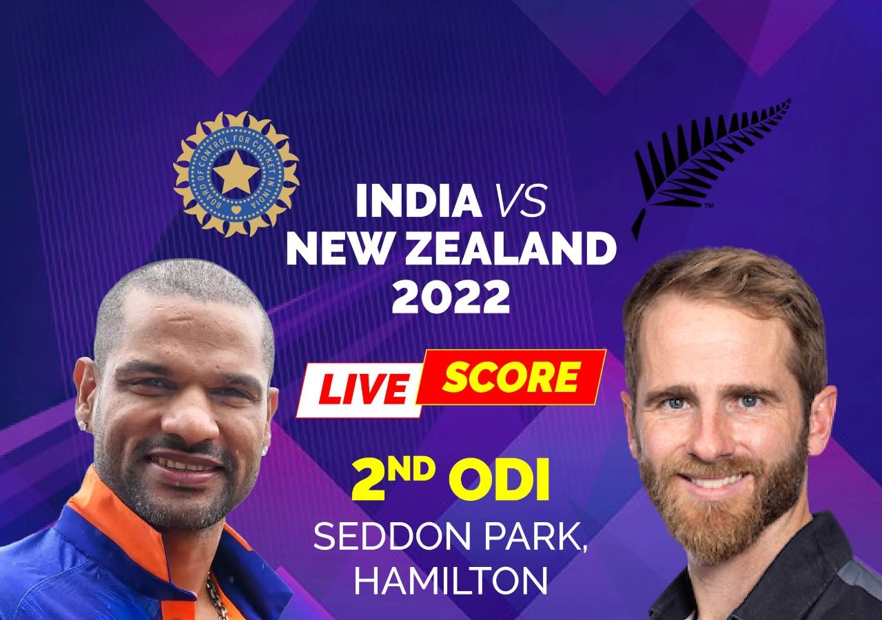 Live Cricket Score India vs New Zealand 2nd ODI Latest Updates IND vs NZ Live Streaming Match Scorecard Highlights Hamilton