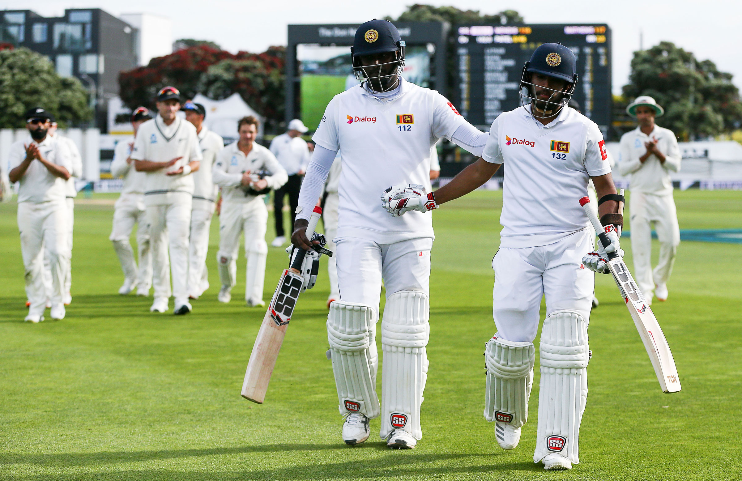 Mathews, Mendis help Sri Lanka fight