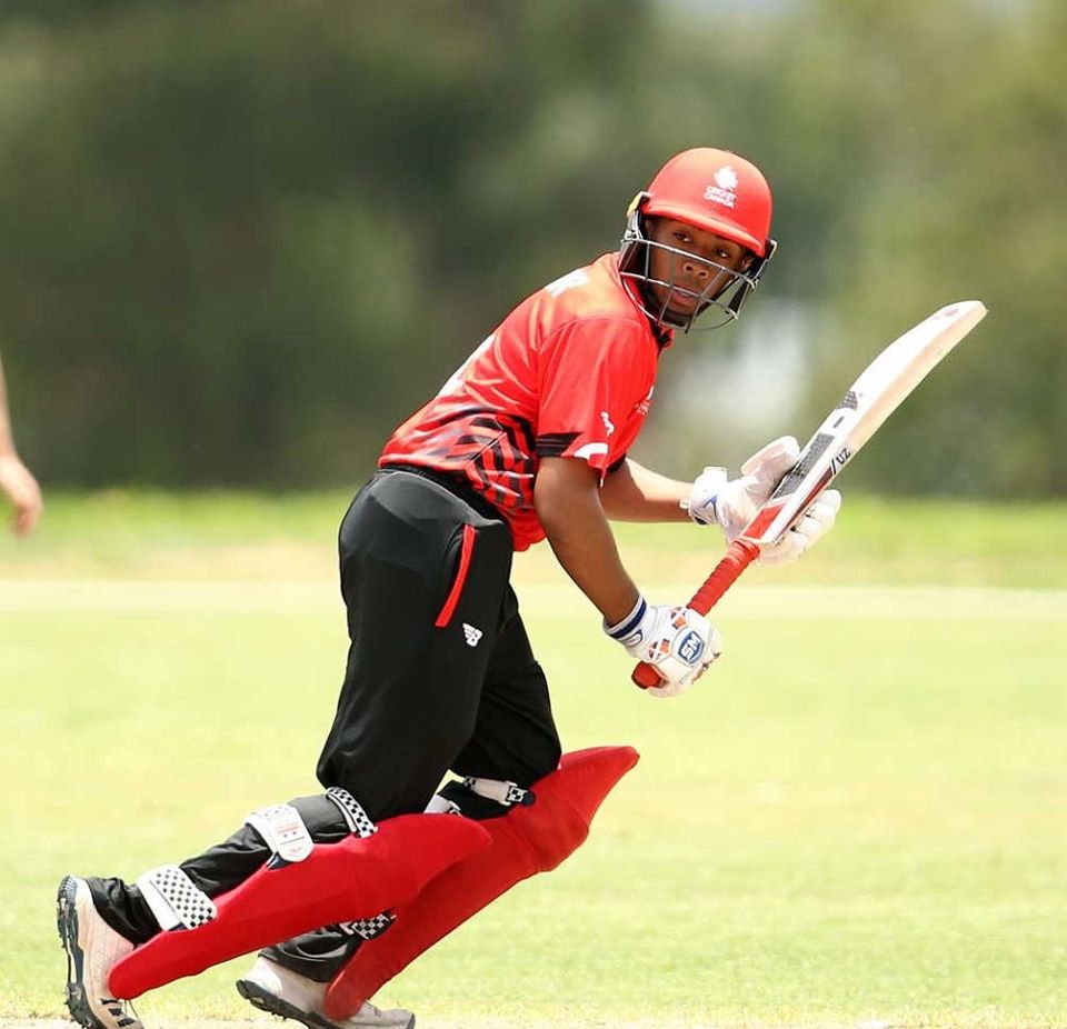 Nicolas Manohar hits century in Canada cricket win at U19 World Cup - Weekly Voice