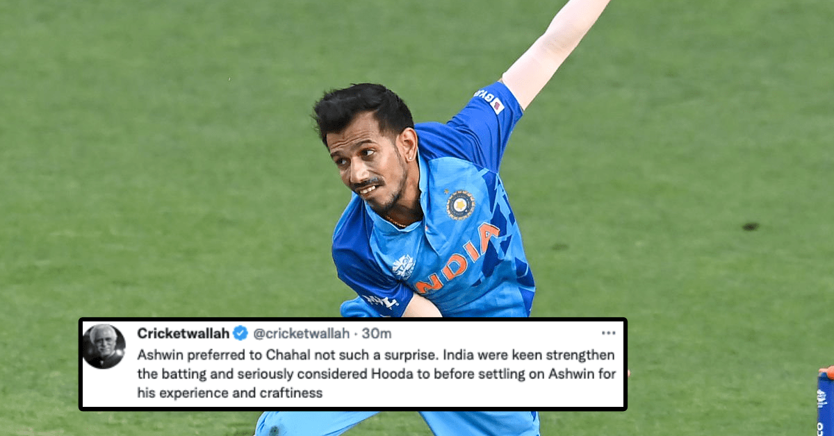 "No Yuzvendra Chahal Is A Surprise" - Twitter Reacts As Leggie Misses Out From India Playing XI In T20 World Cup 2022 Clash vs Pakistan