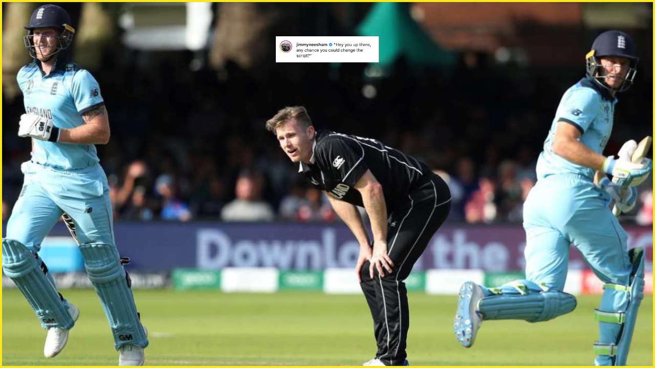 NZ vs ENG: Jimmy Neesham asks God for help after England beat New Zealand in Super Over again