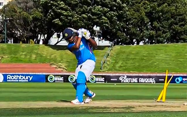 NZ vs IND: Sanju Samson's no-look six during practice session leaves Indian players and support staff stunned