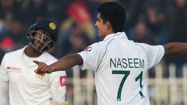 Pakistan v Sri Lanka: Naseem Shah impresses on opening day