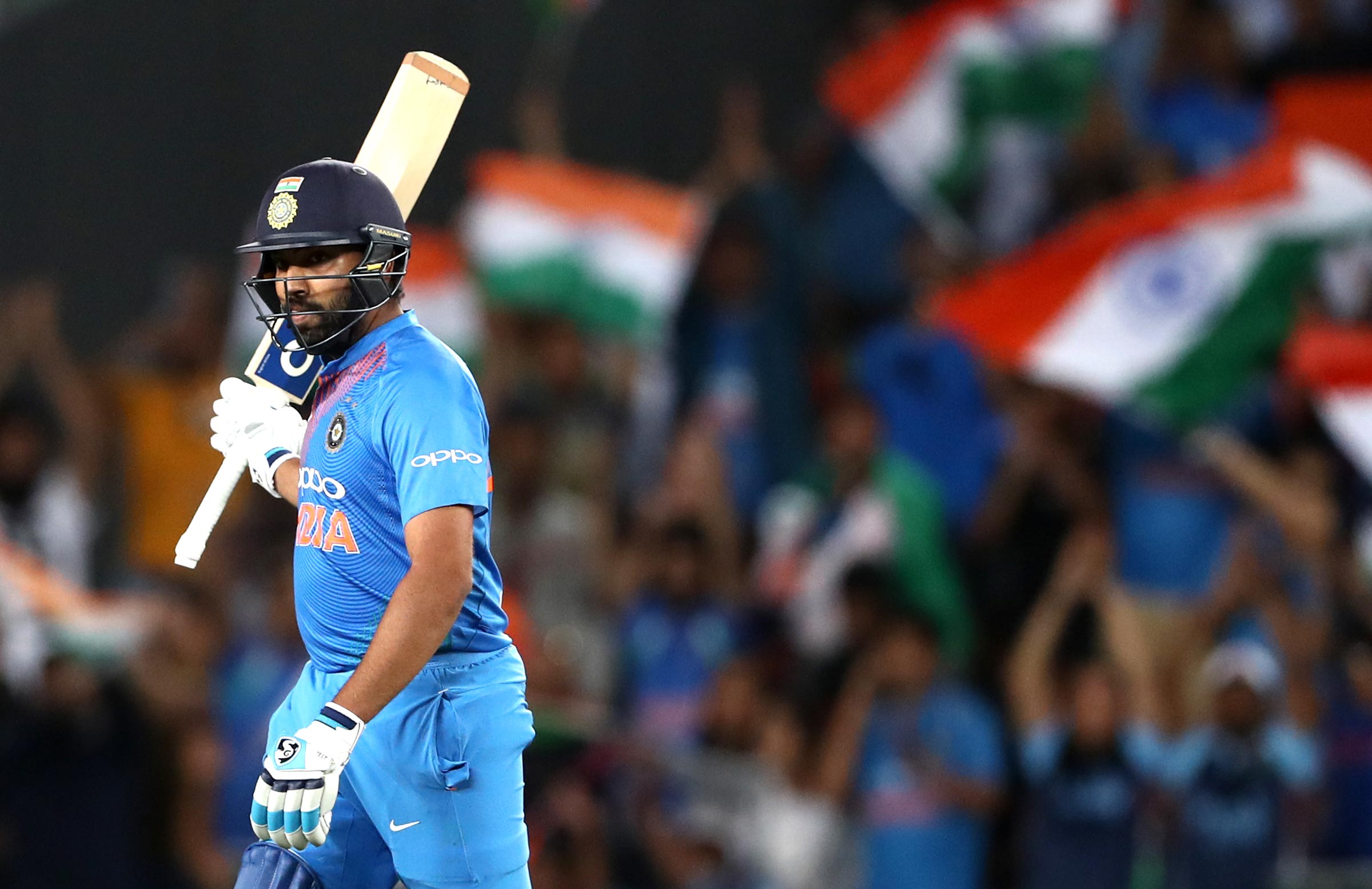 Rohit claims runs record in India win