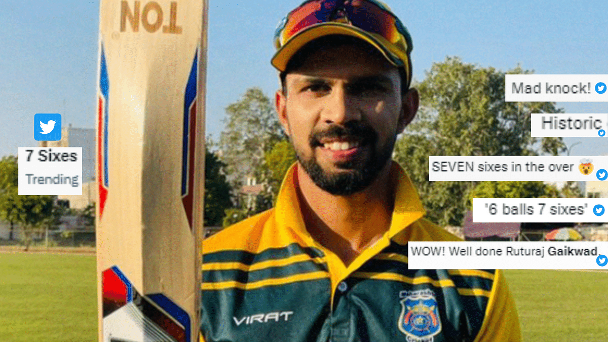 Ruturaj Gaikwad smashes 7 sixes in an over, netizens call it a 'historic knock' 
