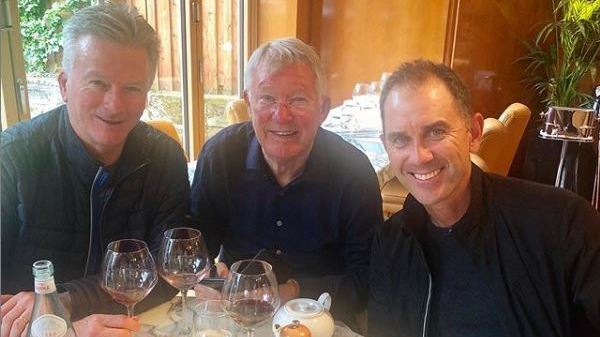 See Pic | Steve Waugh, Justin Langer enjoy lunch with former Manchester United manager Sir Alex Ferguson