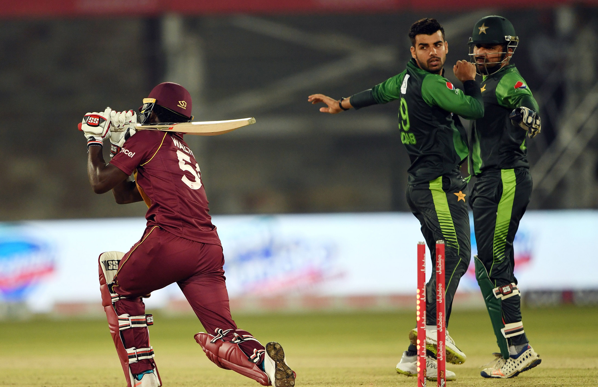 Shadab sanctioned for Walton send off